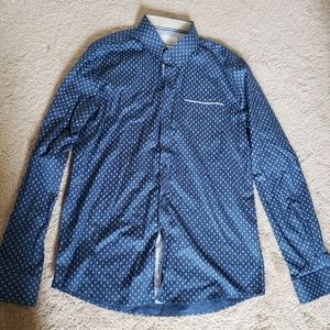 Men's medium long sleeve dress shirt 16.5 collar